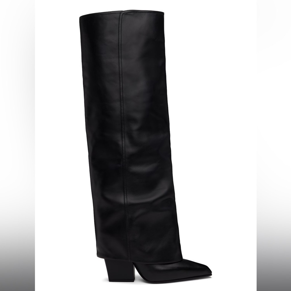 Paris Texas Jane Folded Leather Over the Knee Boots - Rare Designer Western - Picture 2 of 15